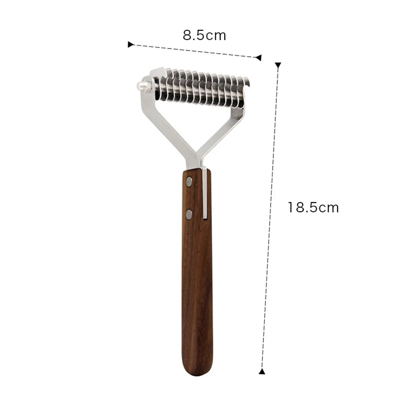 Dog Comb Removers Knot Cutter Hair Grooming Groomer Brush For Dogs Cats With Wooden Handle Pet Trimmer Knife Pet Accessoires