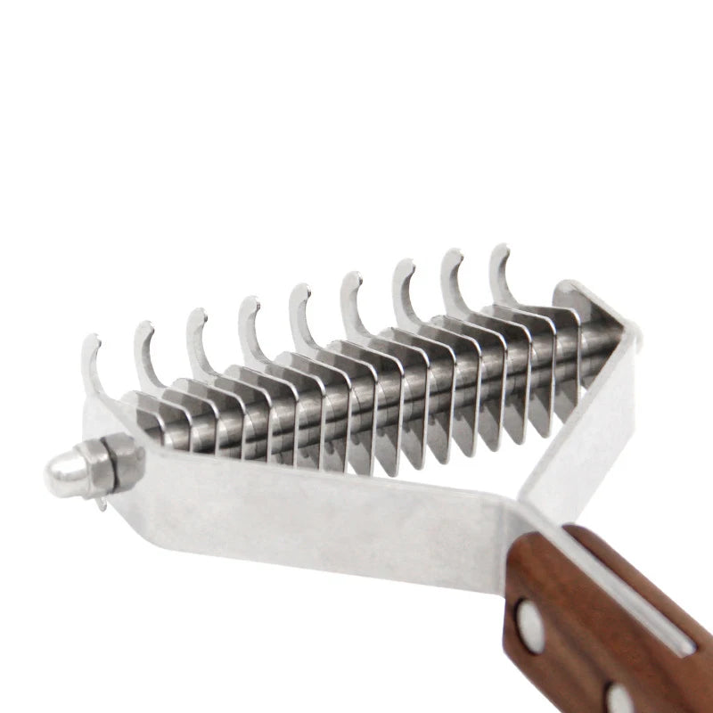 Dog Comb Removers Knot Cutter Hair Grooming Groomer Brush For Dogs Cats With Wooden Handle Pet Trimmer Knife Pet Accessoires