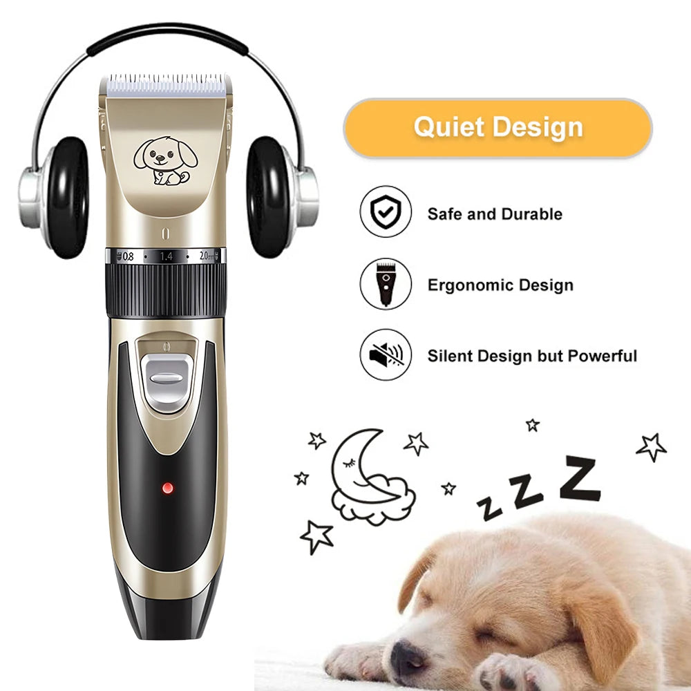 Pet Clipper Grooming Kit Rechargeable Pet Hair Trimmer Shaver Haircut Set For Cat Dog Hair Cutting Remover Machine Professional