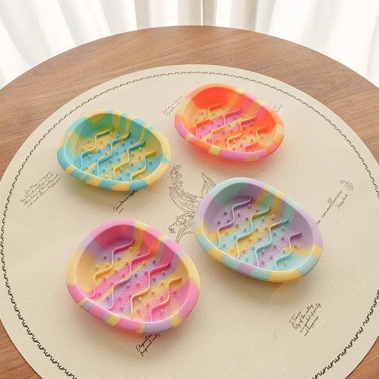 Anti Overturning Slow Eating Silicone Bowl for Cats and Dogs Universal Pet Bowl Anti Slip Small Medium Sized Dogs Anti Choking