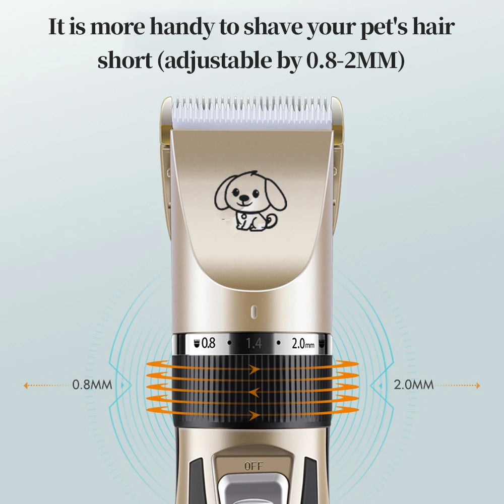 Pet Clipper Grooming Kit Rechargeable Pet Hair Trimmer Shaver Haircut Set For Cat Dog Hair Cutting Remover Machine Professional
