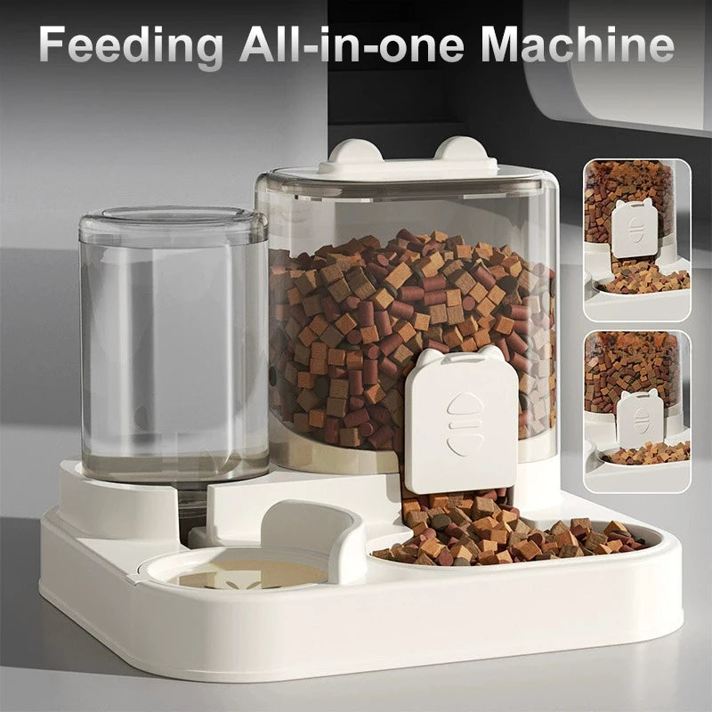 Cat Feeding All-in-one Machine Dog Cat Bowl with Water Dispenser Dog Food Automatically Circulates Cat Food and Pet Supplies