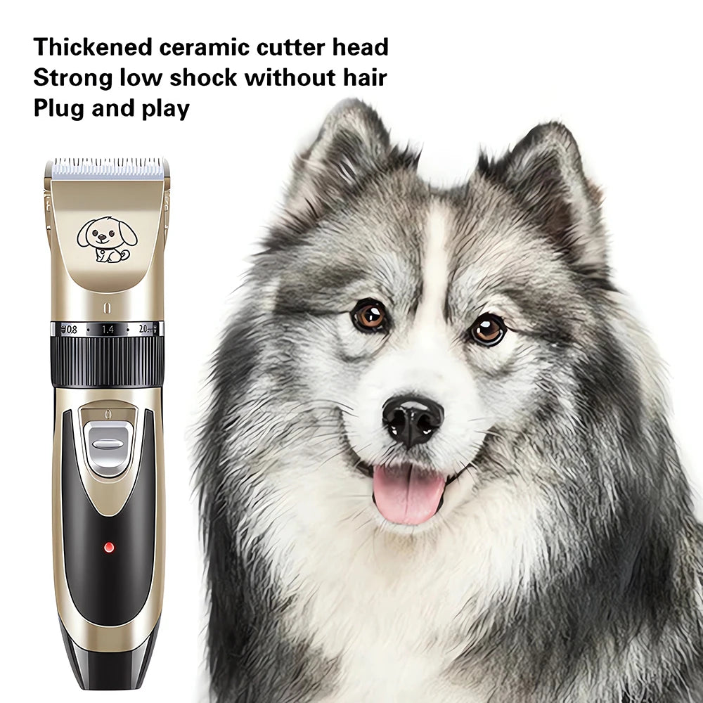 Pet Clipper Grooming Kit Rechargeable Pet Hair Trimmer Shaver Haircut Set For Cat Dog Hair Cutting Remover Machine Professional