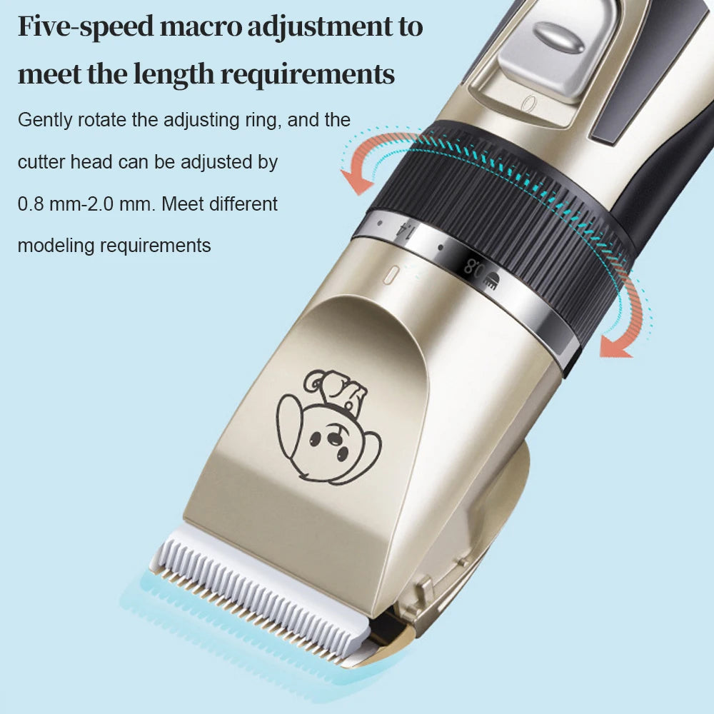 Pet Clipper Grooming Kit Rechargeable Pet Hair Trimmer Shaver Haircut Set For Cat Dog Hair Cutting Remover Machine Professional