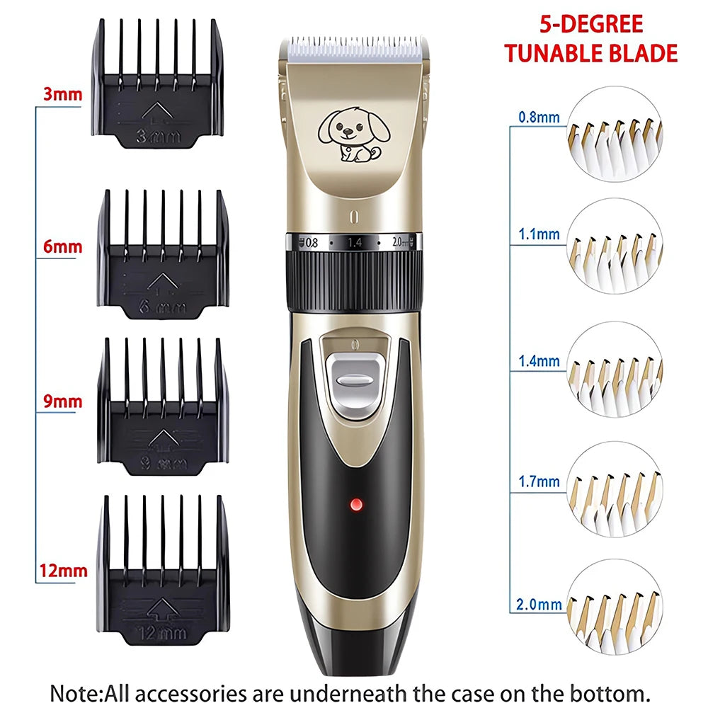 Pet Clipper Grooming Kit Rechargeable Pet Hair Trimmer Shaver Haircut Set For Cat Dog Hair Cutting Remover Machine Professional